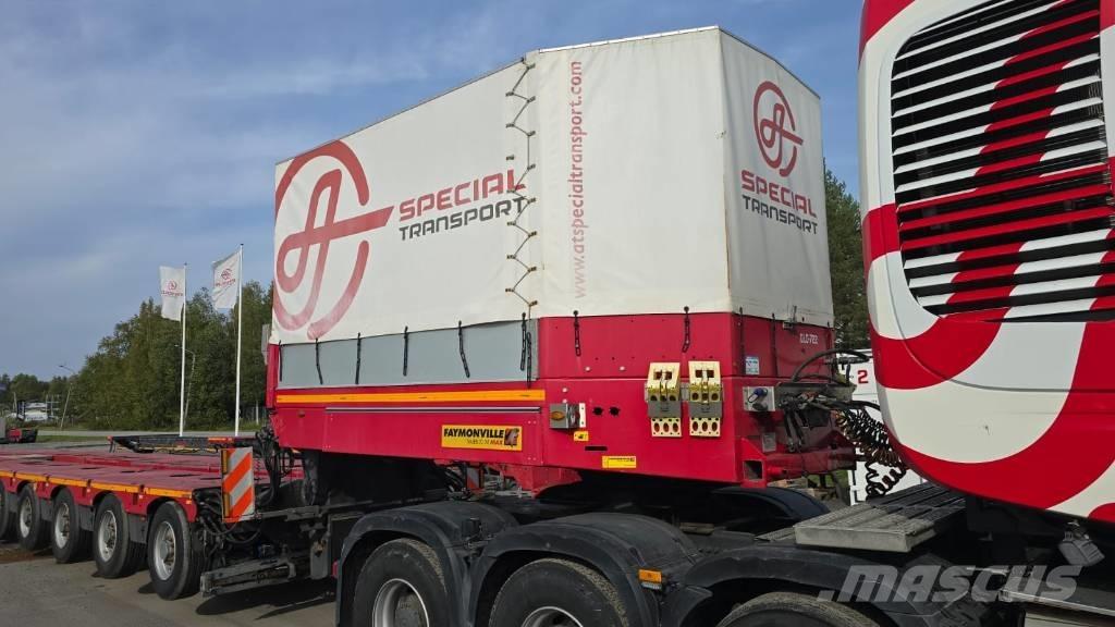 Faymonville Combimax نصف مقطورة مسطحة منخفضة