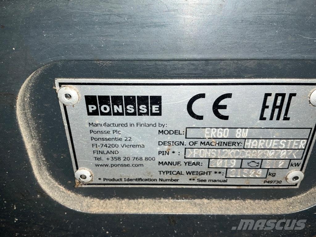 Ponsse ERGO 8W حصادات