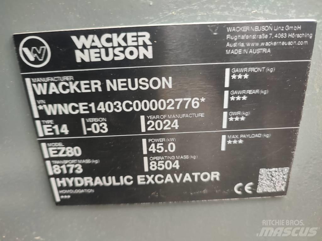 Wacker Neuson EZ 80 حفارات وسط 7 طن - 12 طن