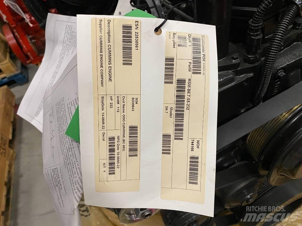 Cummins QSB6.7 ماكينات زراعية أخرى