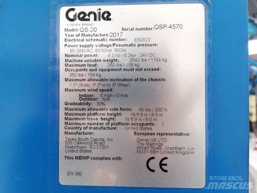 Genie QS-20 رافعات سلة تلسكوبية