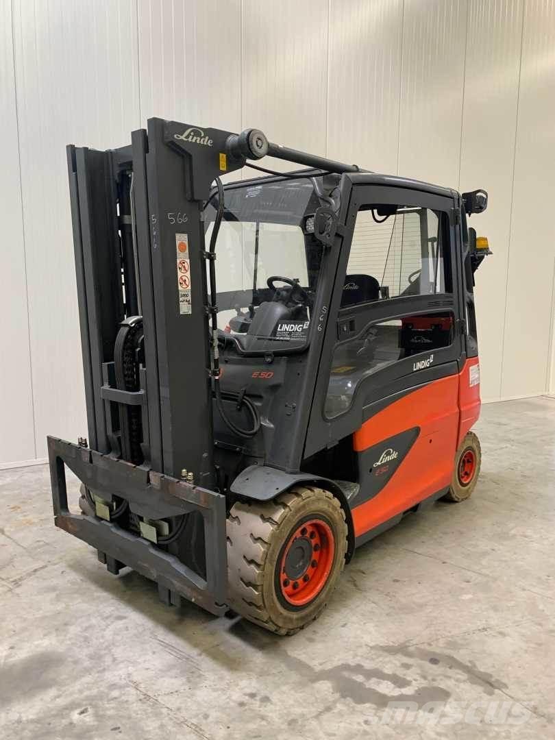 Linde E50/600L شاحنات ذات رافعات شوكية تعمل بالكهرباء