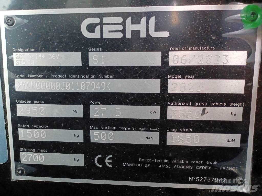 Gehl GCT 3-14 PLUS لوادر بعجل