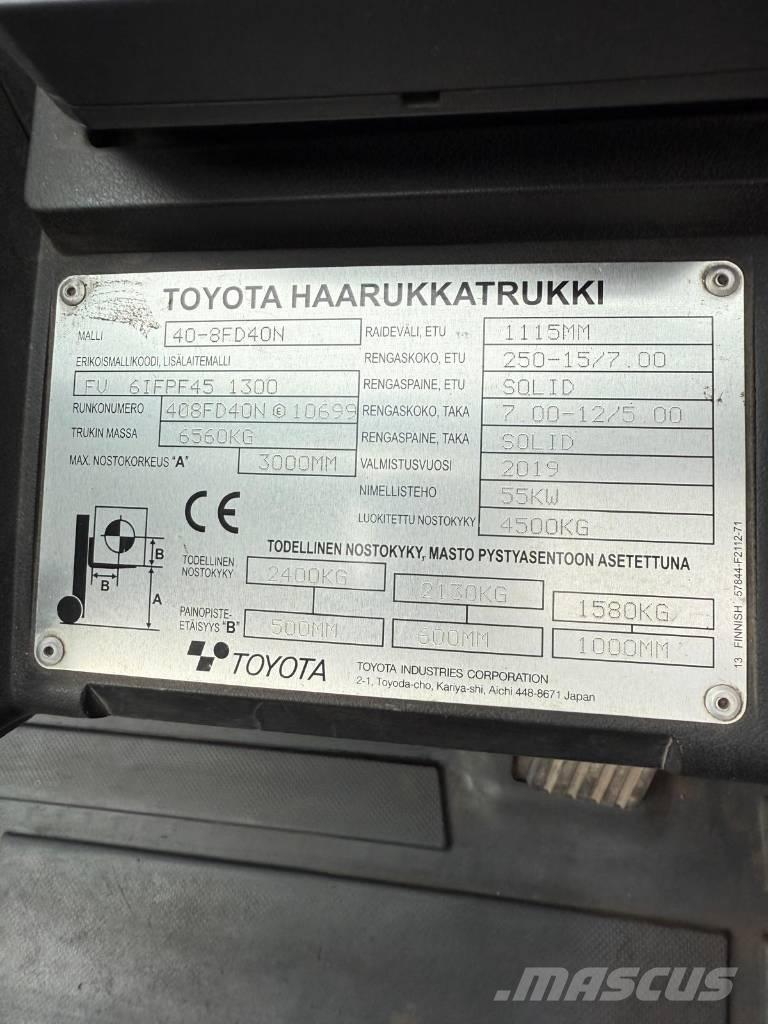Toyota 40-8 FD 40 N شاحنات الديزل
