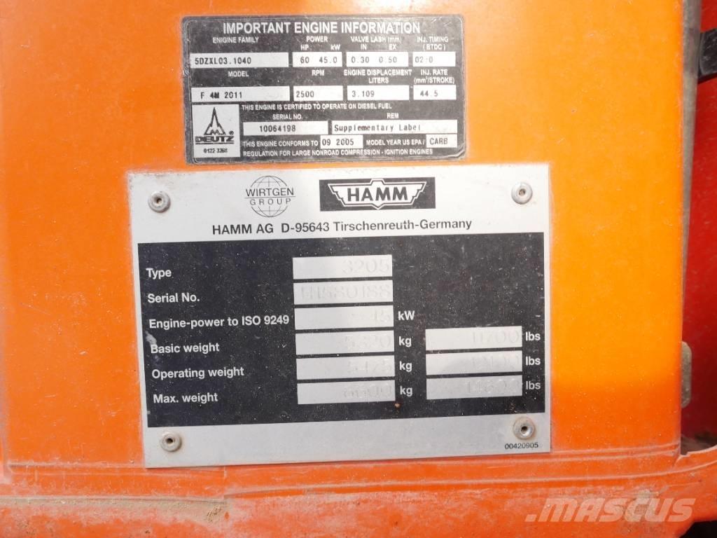 Hamm 3205 ضاغطات التربة