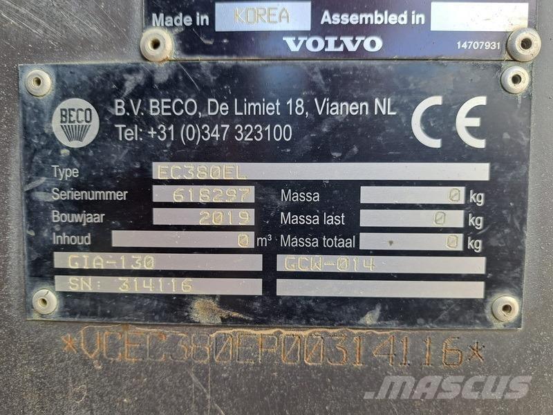 Volvo EC 380 EL حفارات زحافة