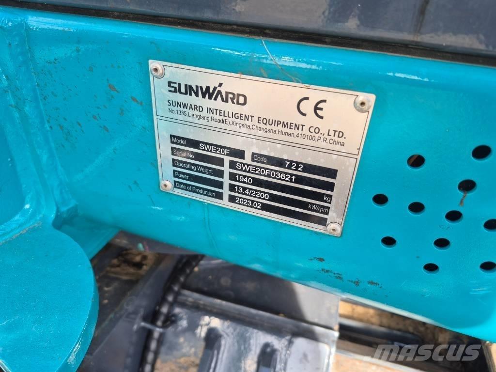 Sunward SWE 20 F حفارات صغيرة أقل من 7 طن (حفارات صغيرة)