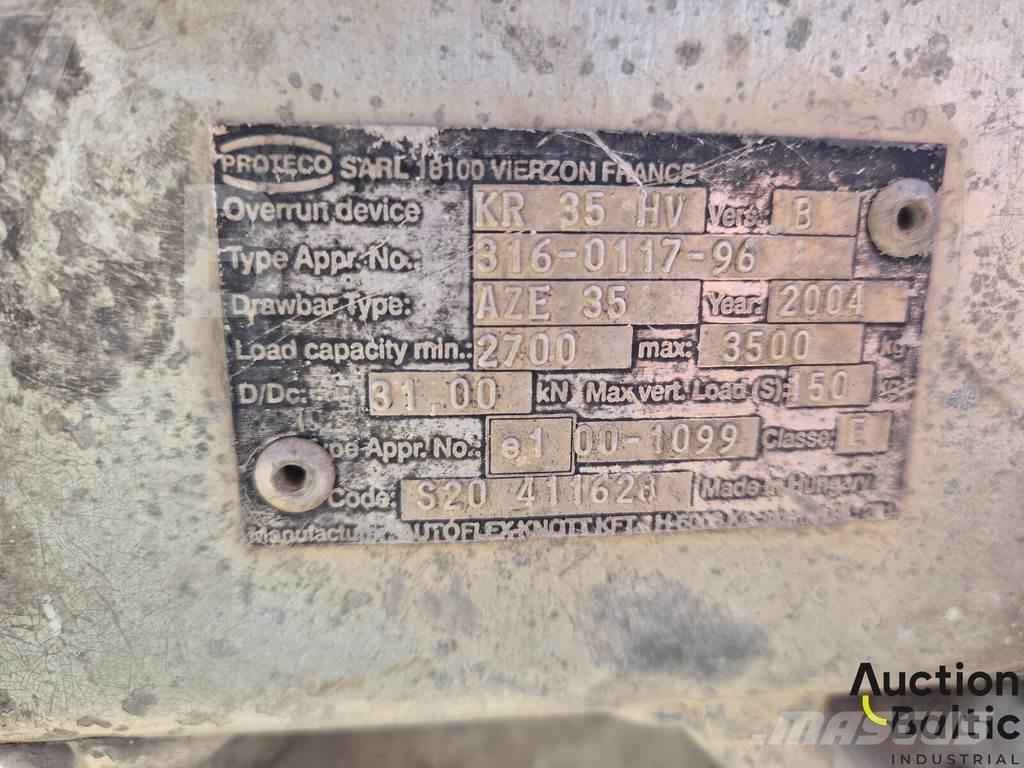 Tauras 3501-07 نصف مقطورات بباب جانبي
