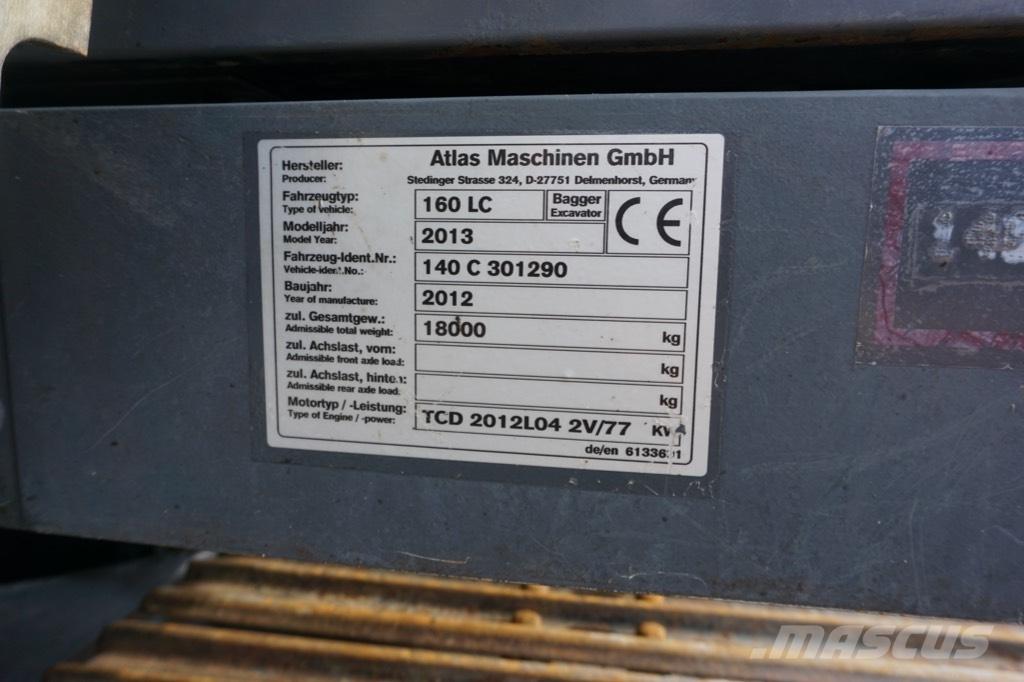 Atlas 160 LC حفارات زحافة
