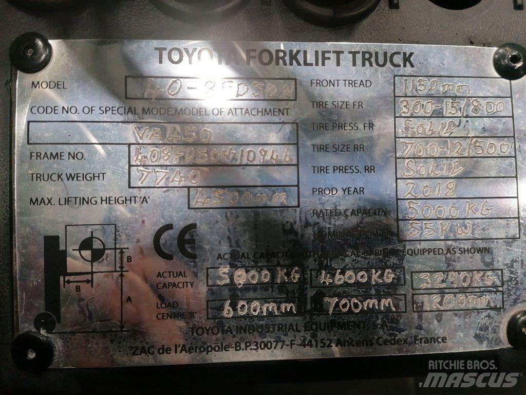 Toyota 40-8FD50N شاحنات الديزل