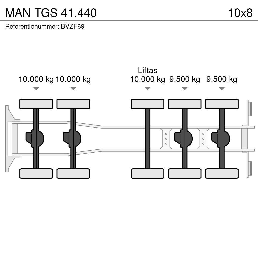 MAN TGS 41.440 شاحنات قلابة