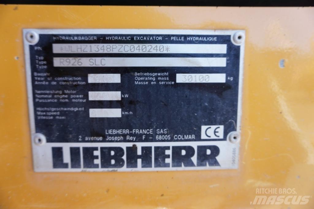 Liebherr R 926 SLC حفارات زحافة