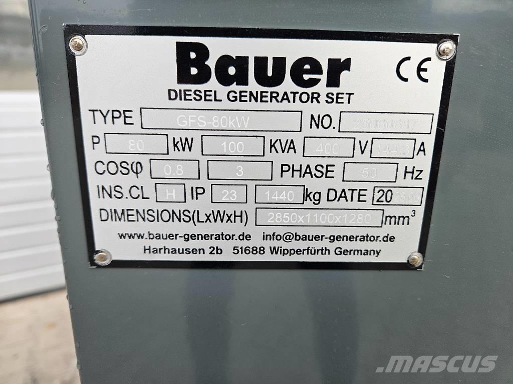 Bauer GFS-80Kw مولدات ديزل