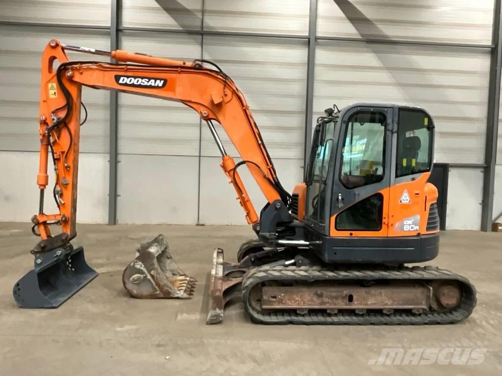 Doosan DX 80 R حفارات وسط 7 طن - 12 طن