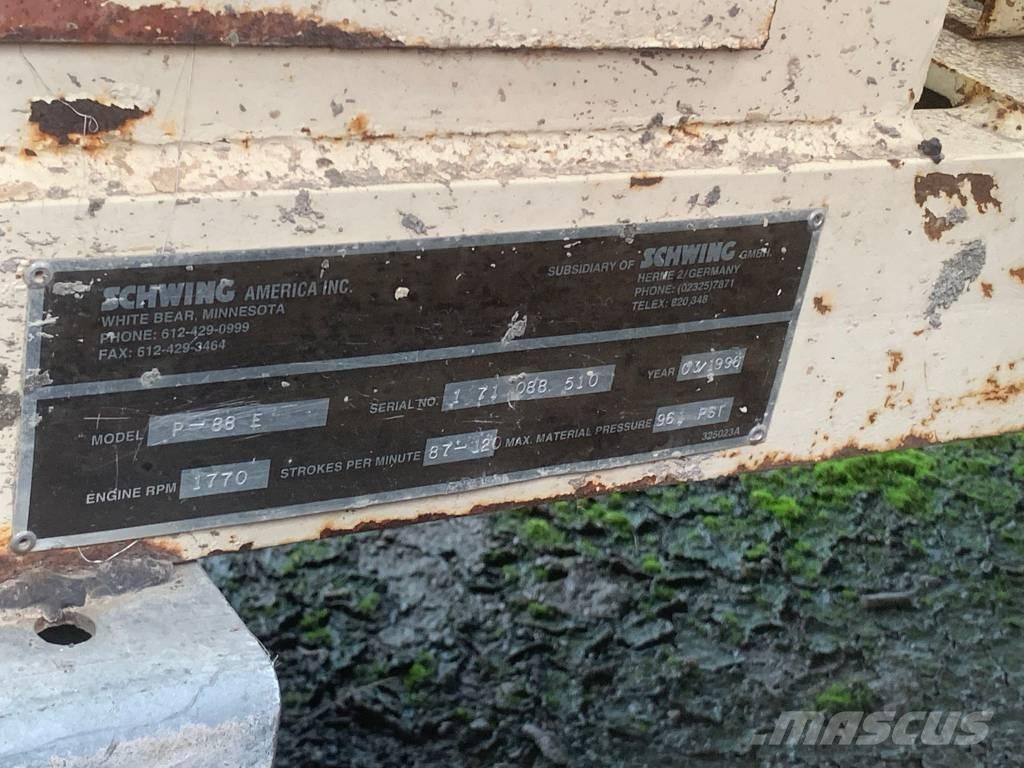 Schwing P88E مضخات خرسانة