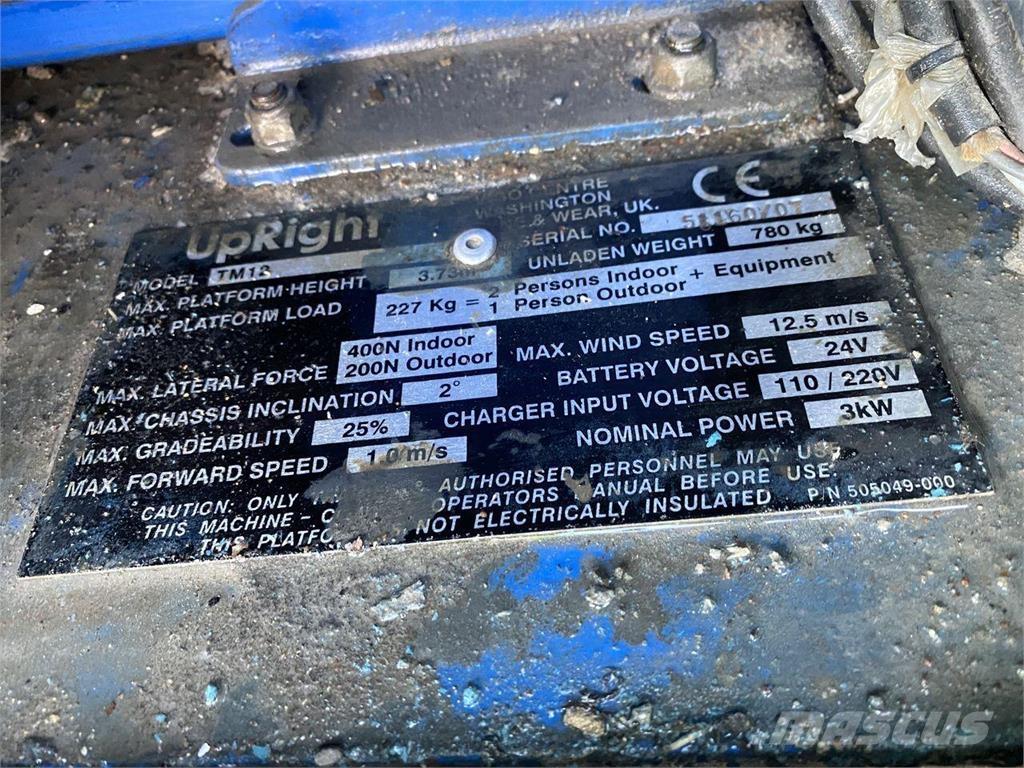 Snorkel TM12 رافعات السارية الرأسية