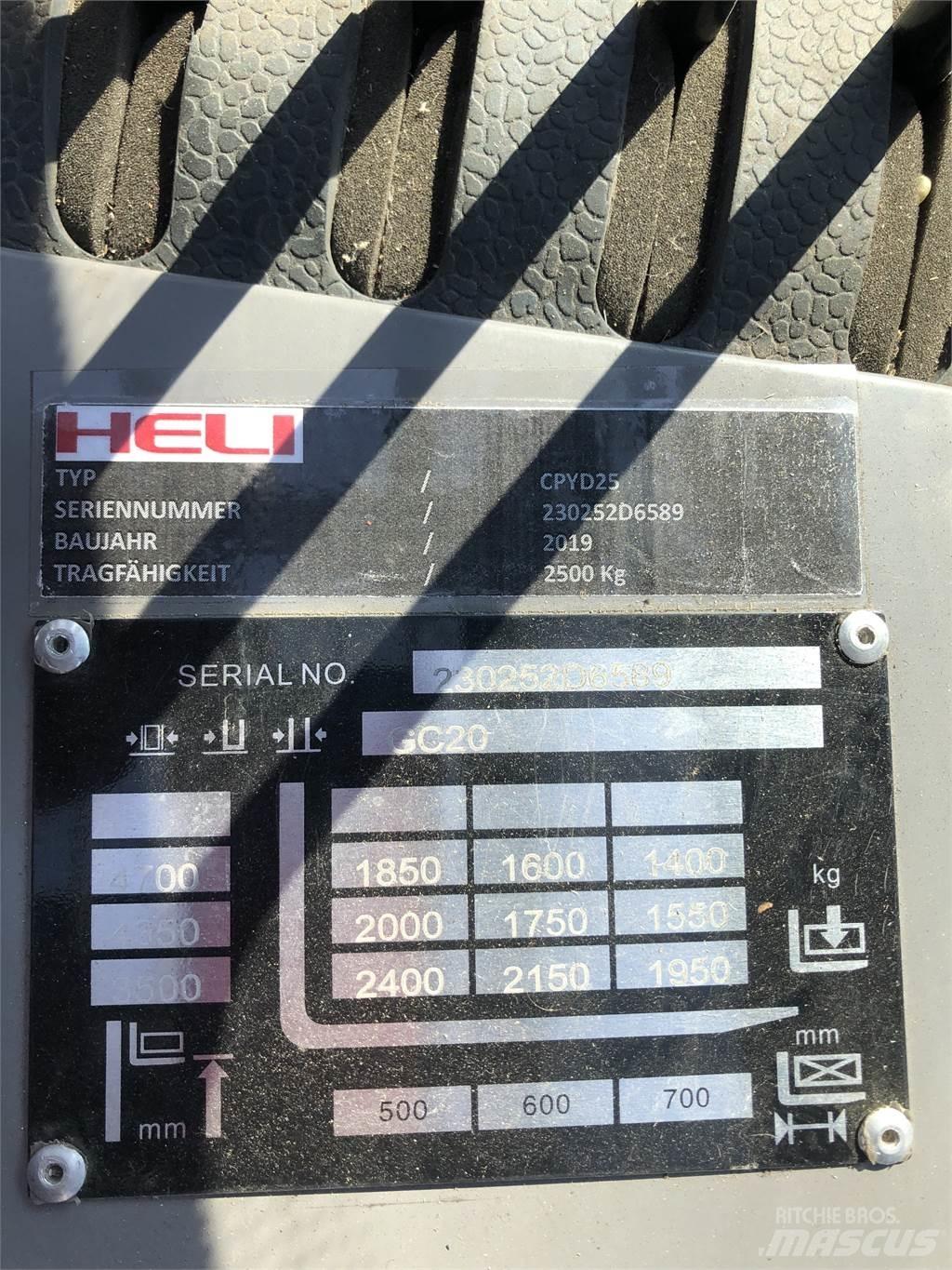 Heli CPYD 25 شاحنات LPG