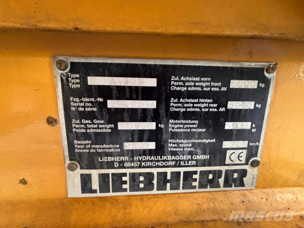 Liebherr A308 حفارات بعجل