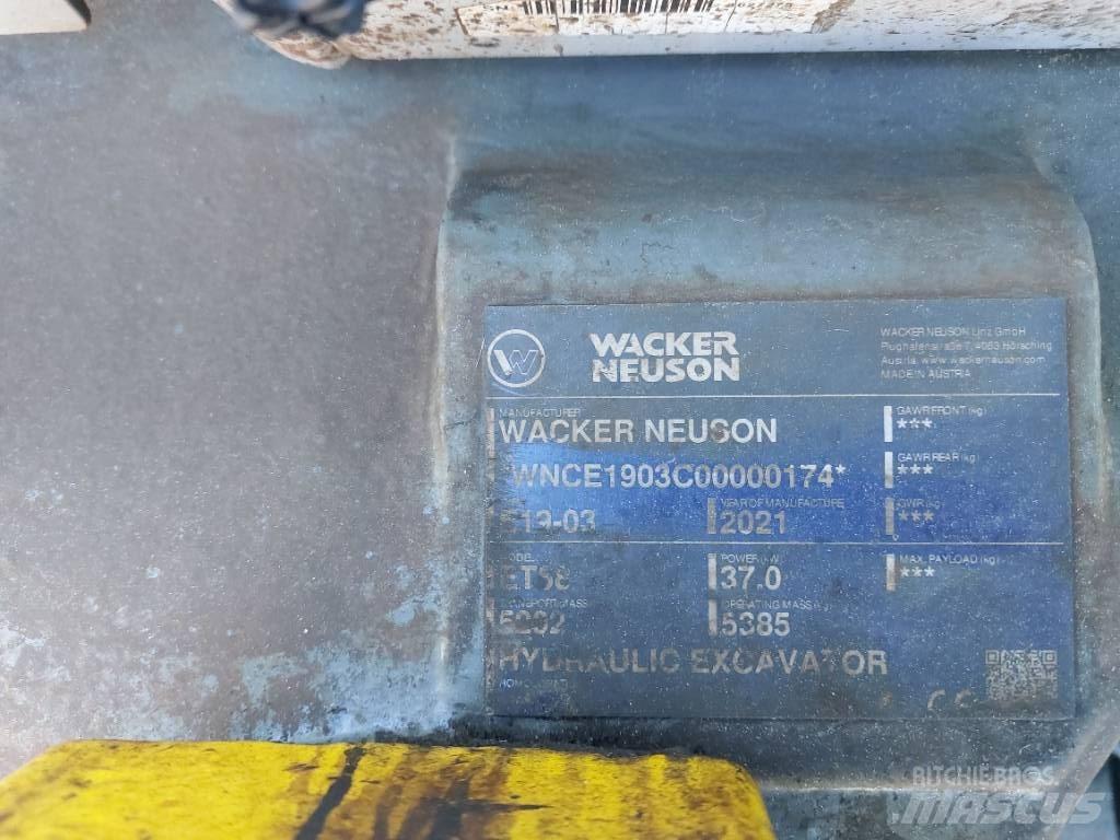 Wacker Neuson ET58 حفارات زحافة