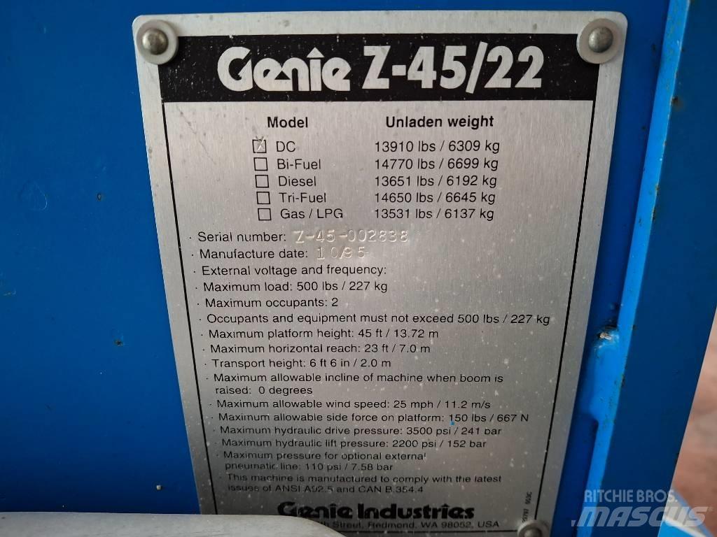 Genie Z 45/22 BOOM رافعات سلة مفصلية