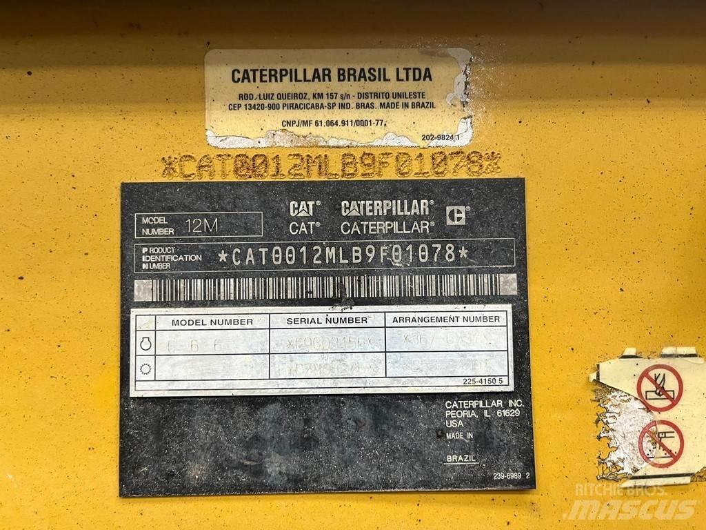 CAT 12M معدات تمهيد الطرق