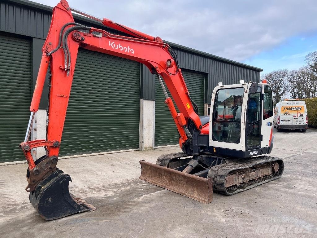 Kubota KX 080-3 حفارات صغيرة أقل من 7 طن (حفارات صغيرة)