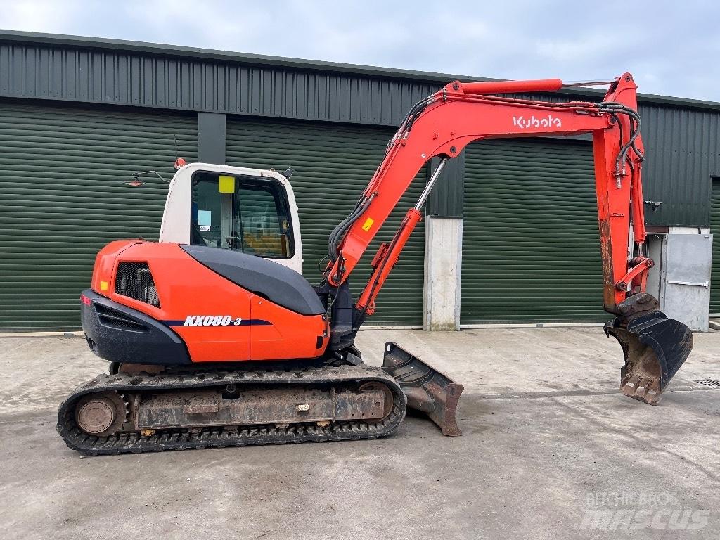 Kubota KX 080-3 حفارات صغيرة أقل من 7 طن (حفارات صغيرة)