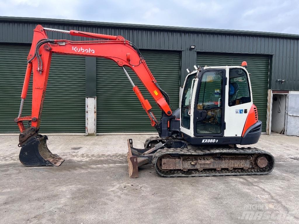 Kubota KX 080-3 حفارات صغيرة أقل من 7 طن (حفارات صغيرة)