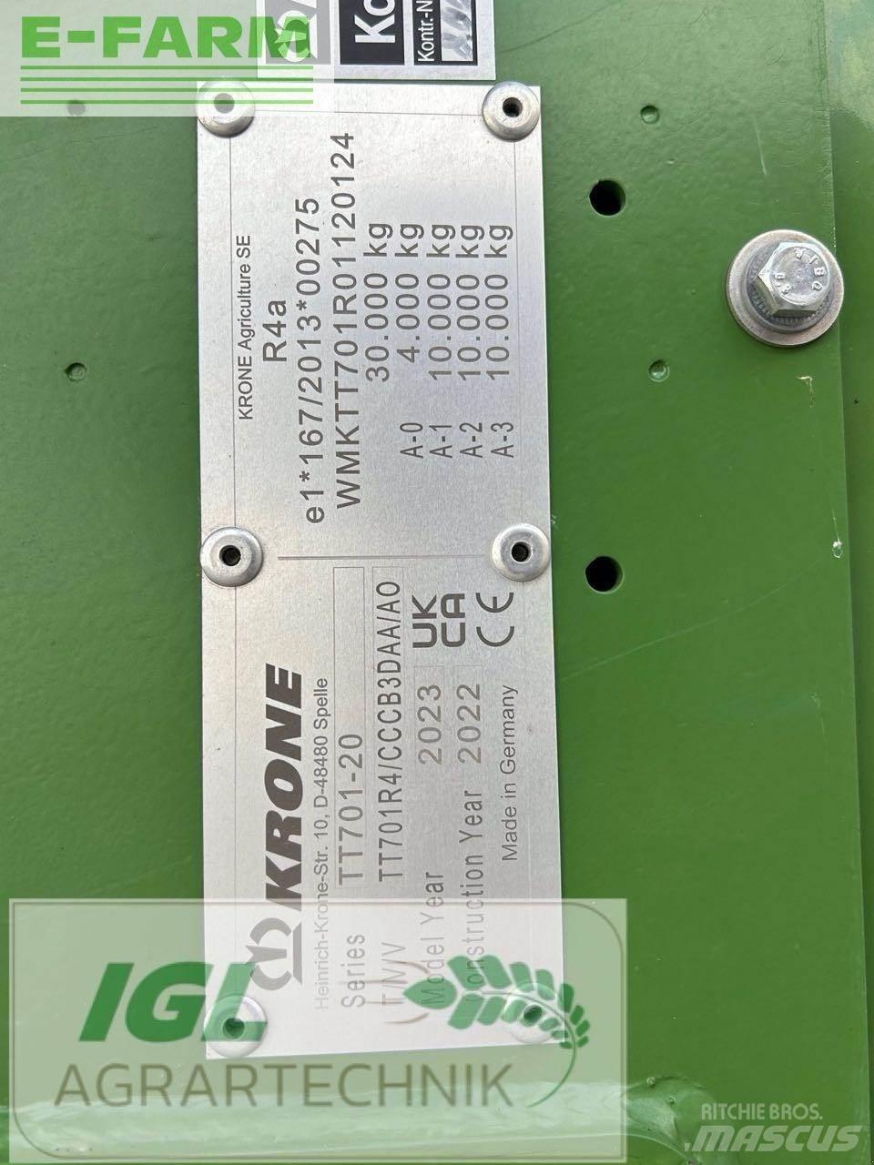 Krone tx 560 مقطورة حبوب