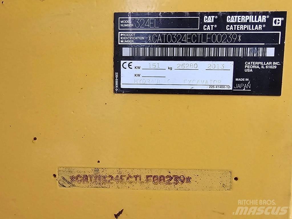 CAT 324 EL حفارات زحافة