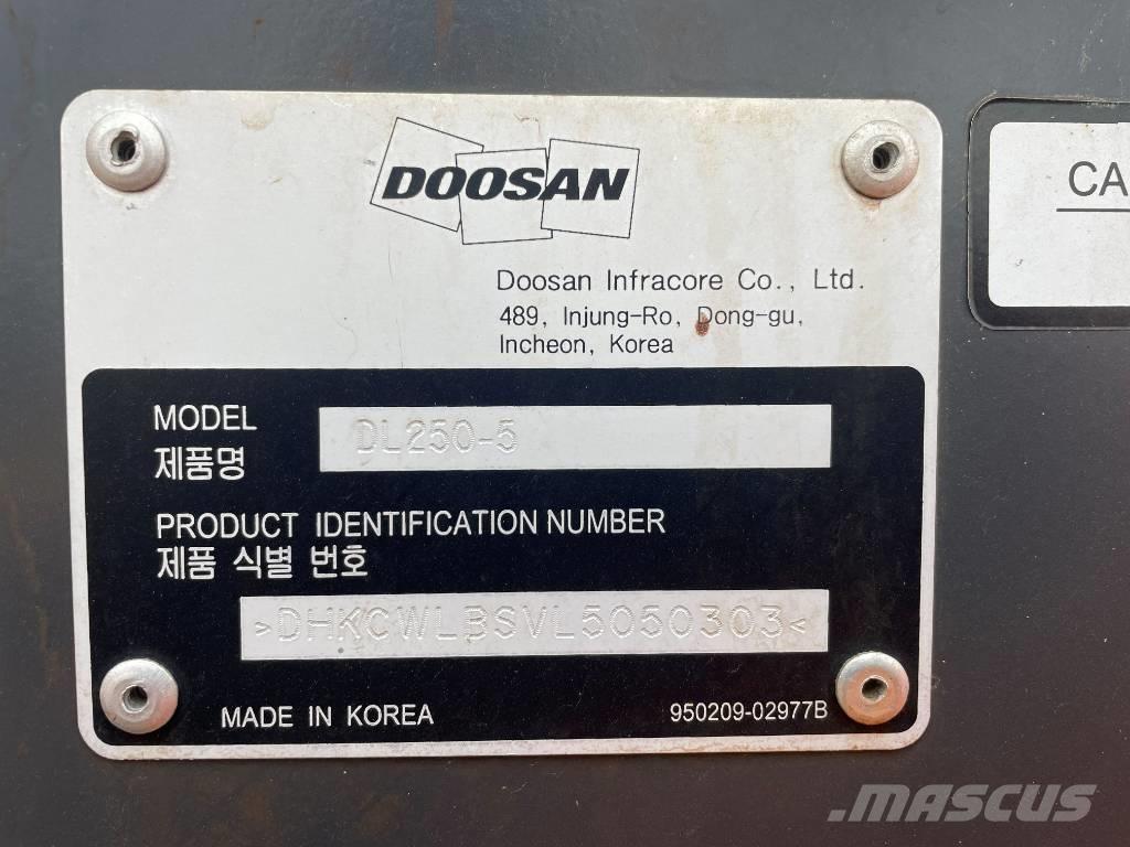 Doosan DL 250 لوادر بعجل