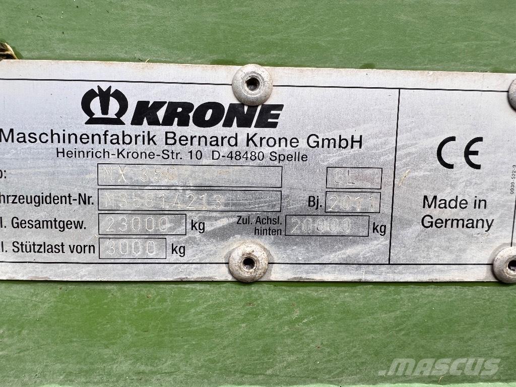 Krone MX 350 GL مقطورات ذاتية التحميل