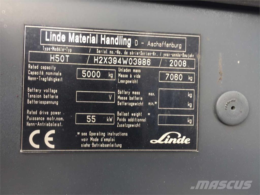 Linde H50T شاحنات LPG