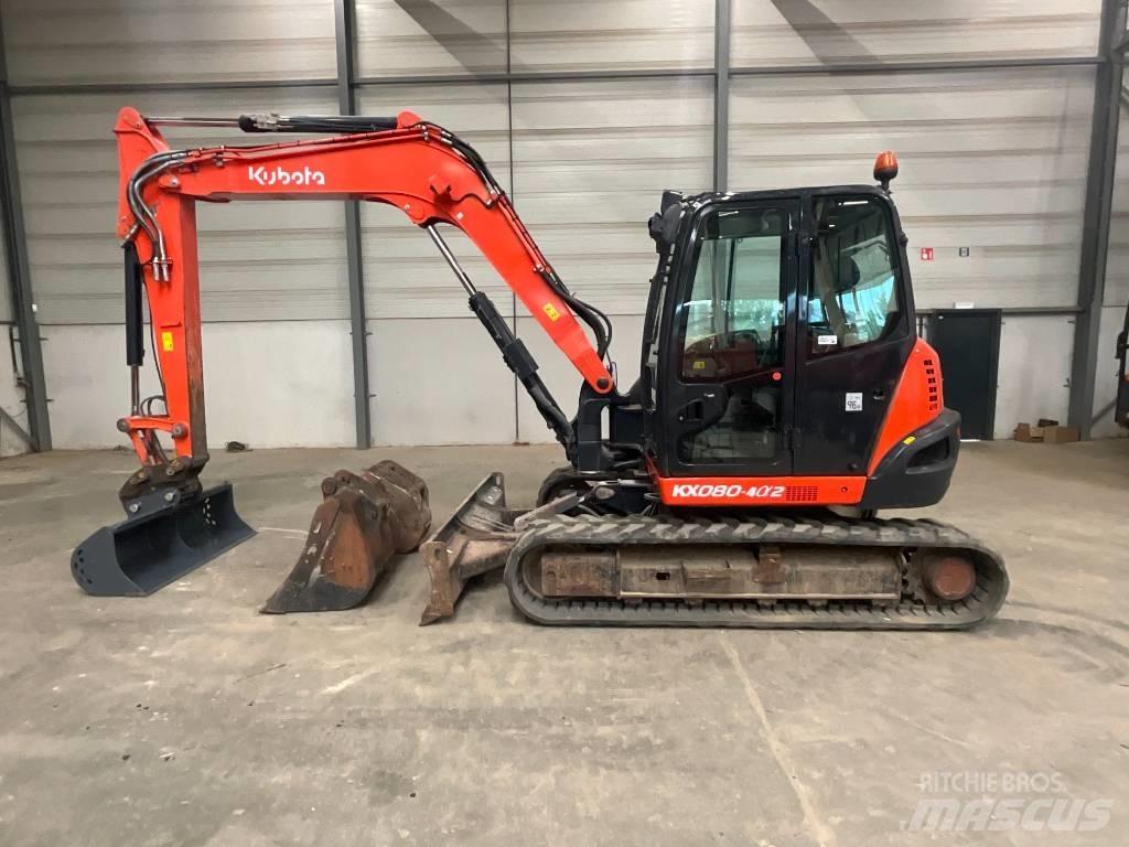 Kubota KX 080-4 A 2 حفارات وسط 7 طن - 12 طن