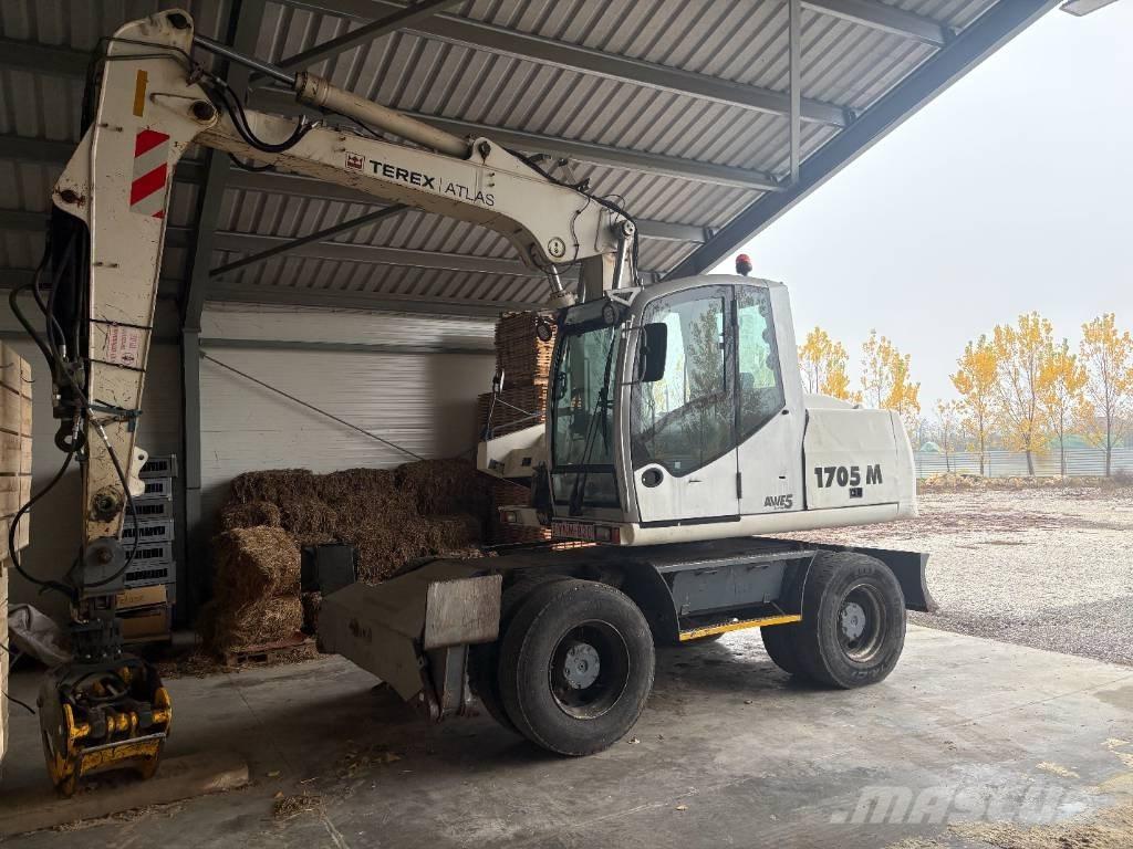 atlas terex 1705m لوادر ذات جرافات عكسية