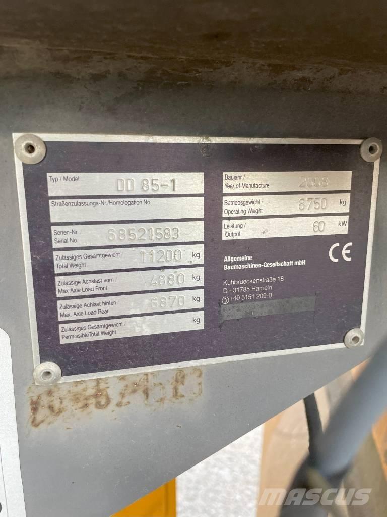 Volvo DD 85 مداحل ثنائية الاسطوانة