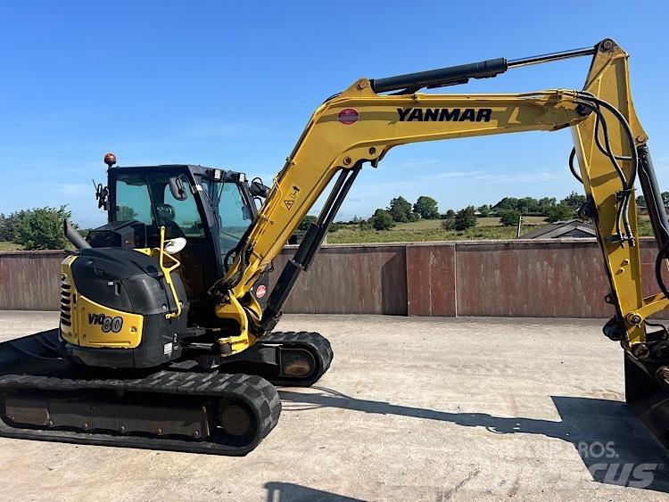Yanmar Vio80-1a حفارات وسط 7 طن - 12 طن