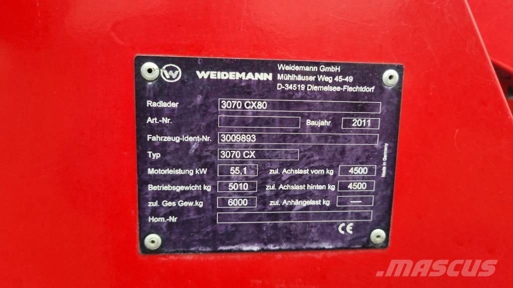 Weidemann 3070CX60 لوادر بعجل