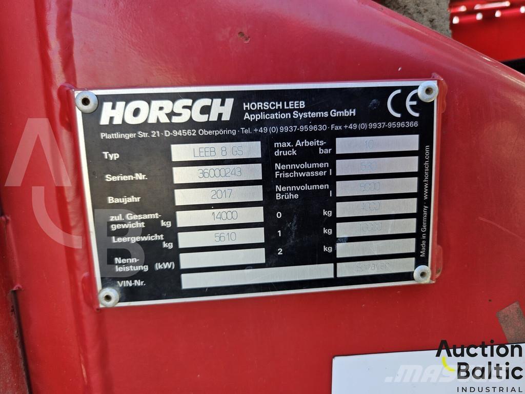 Horsch Leeb 8 GS الرشاشات
