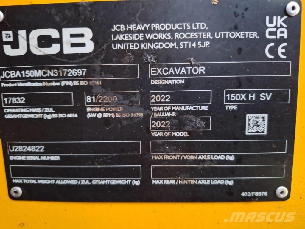JCB X 150 HD حفارات زحافة