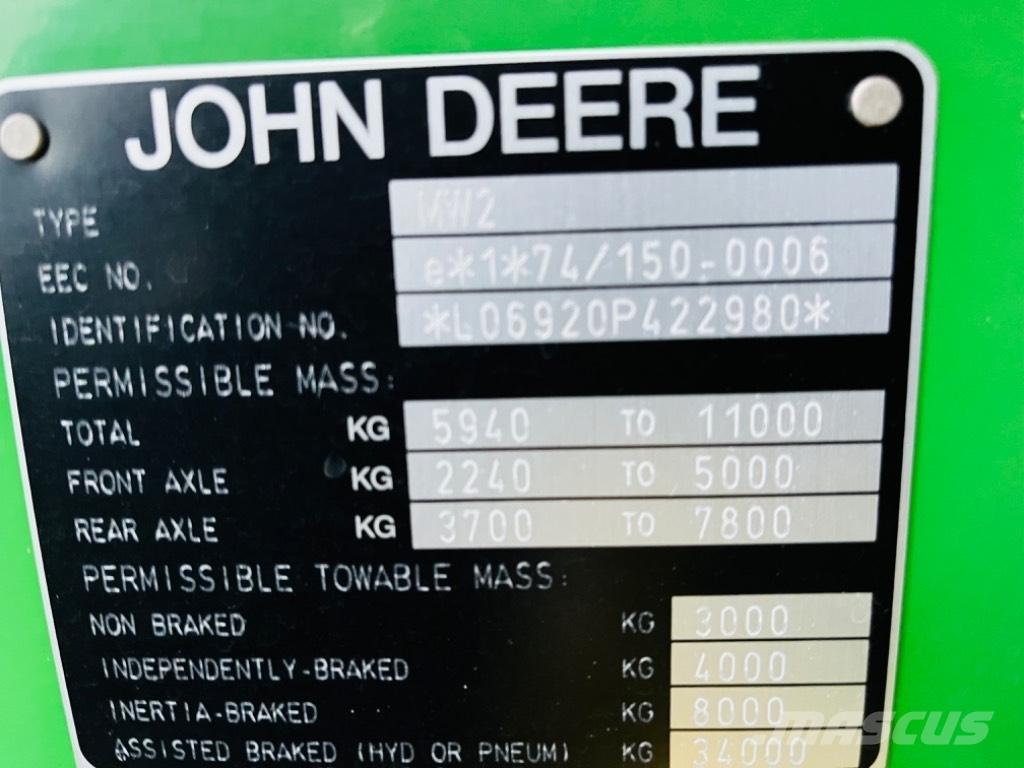 John Deere 6920 TLS الجرارات