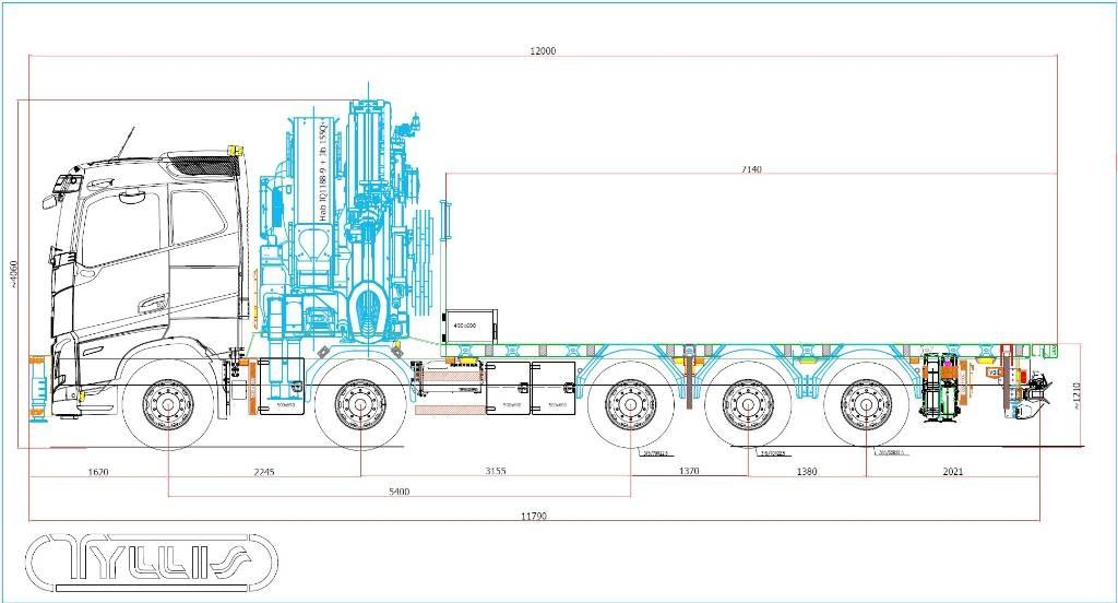 Volvo FH 13 540 شاحنات الرافعات