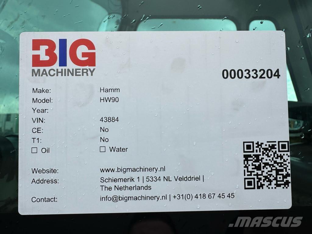 Hamm HW90 / 8 مداحل ثنائية الاسطوانة