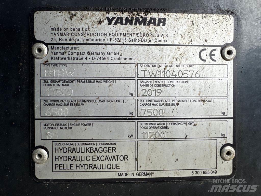 Yanmar B110W حفارات بعجل