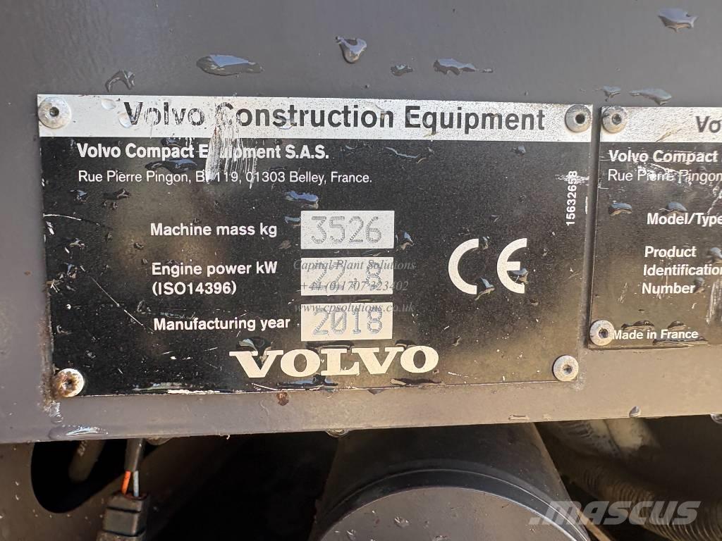 Volvo ECR 35 D حفارات صغيرة أقل من 7 طن (حفارات صغيرة)