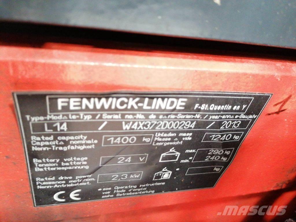 Linde L14I معدات التكديس الجوالة