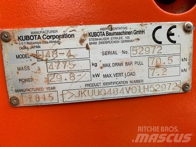 Kubota U 48-4 حفارات صغيرة أقل من 7 طن (حفارات صغيرة)