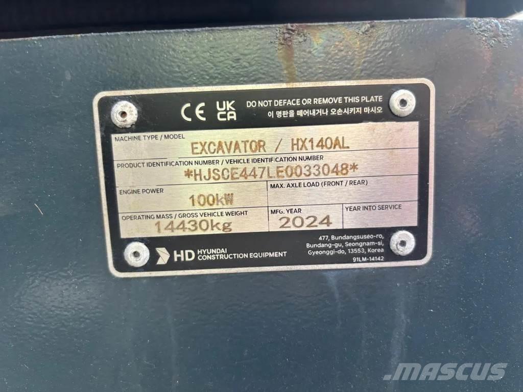Hyundai HX140AL حفارات زحافة