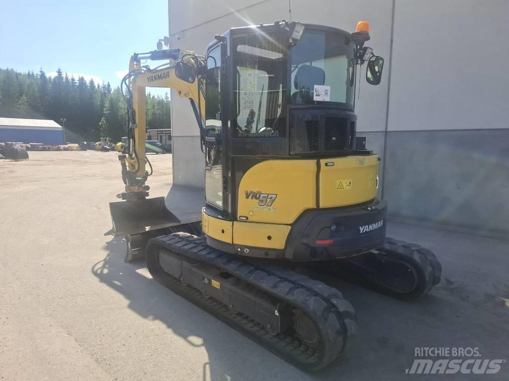 Yanmar vio 57-6B حفارات وسط 7 طن - 12 طن