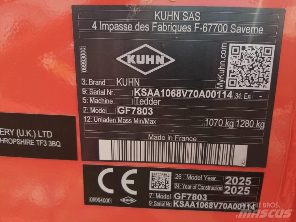 Kuhn GF7803 مكابس وميبسات التبن